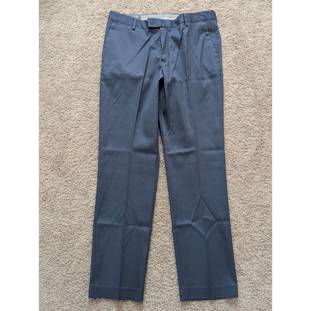 Charles Tyrwhitt Pants Indigo Blue Classic Fit Smart Texture Trouser 34X32 NWT